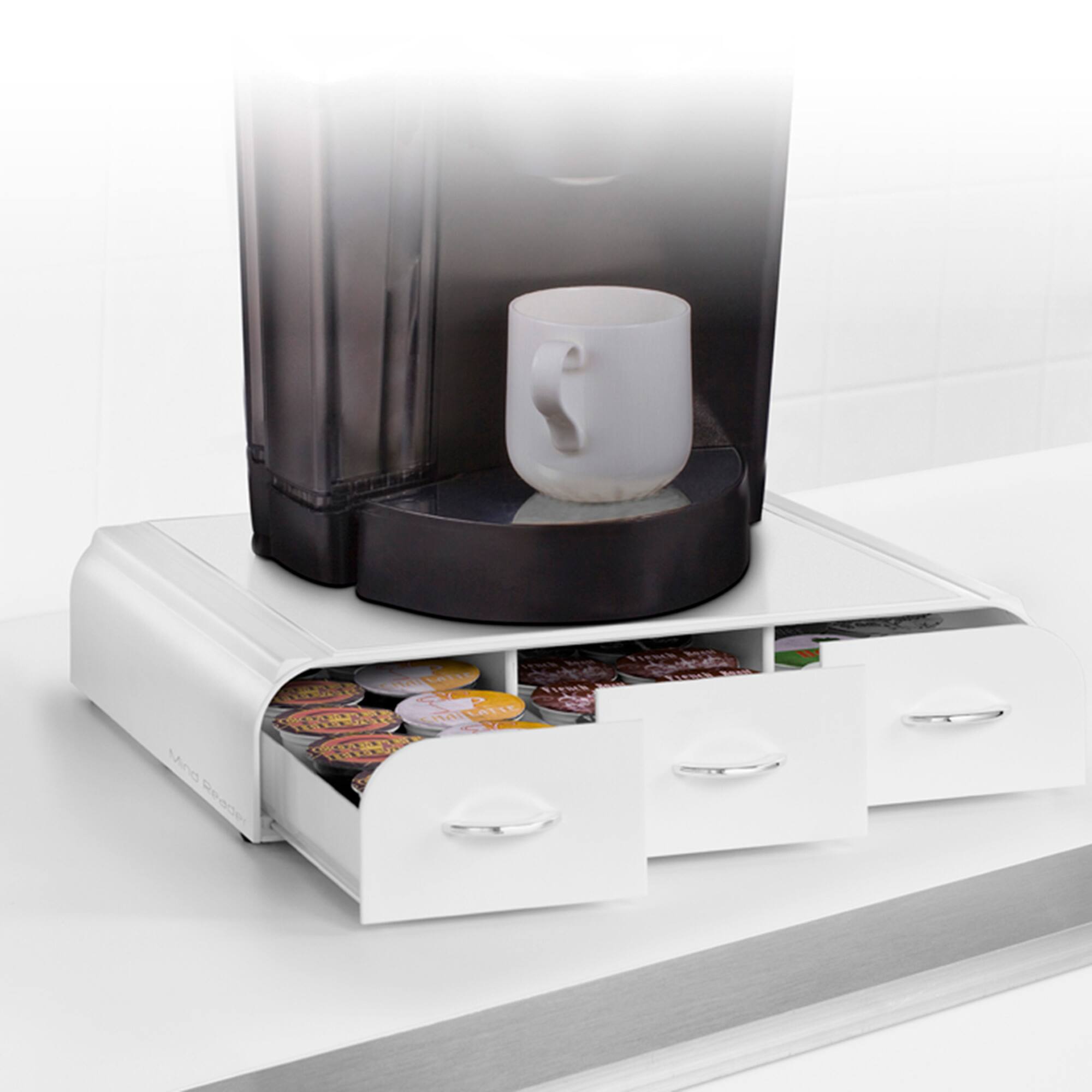 Mind Reader White 36 Capacity 'Anchor' Triple Drawer Single Serve Coffee Pod Holder